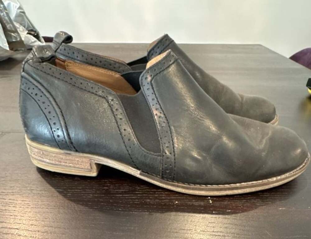 Josef Seibel Sienna 91 Black Leather Slip-On Brogue Booties